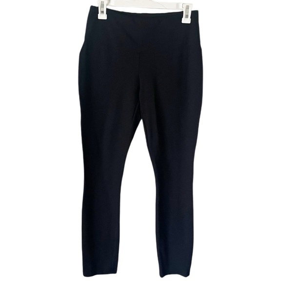 Joseph Ribkoff Leggings Women's 4 Black Pull On Back Seam Stretchy Minimalist - Picture 1 of 5